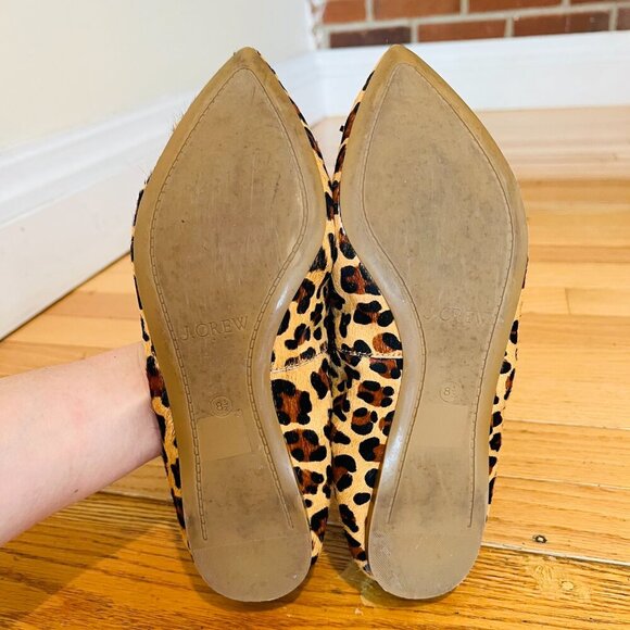 J. Crew Leopard Print Women's Flats Shoes Size 8.5 - Picture 5 of 10